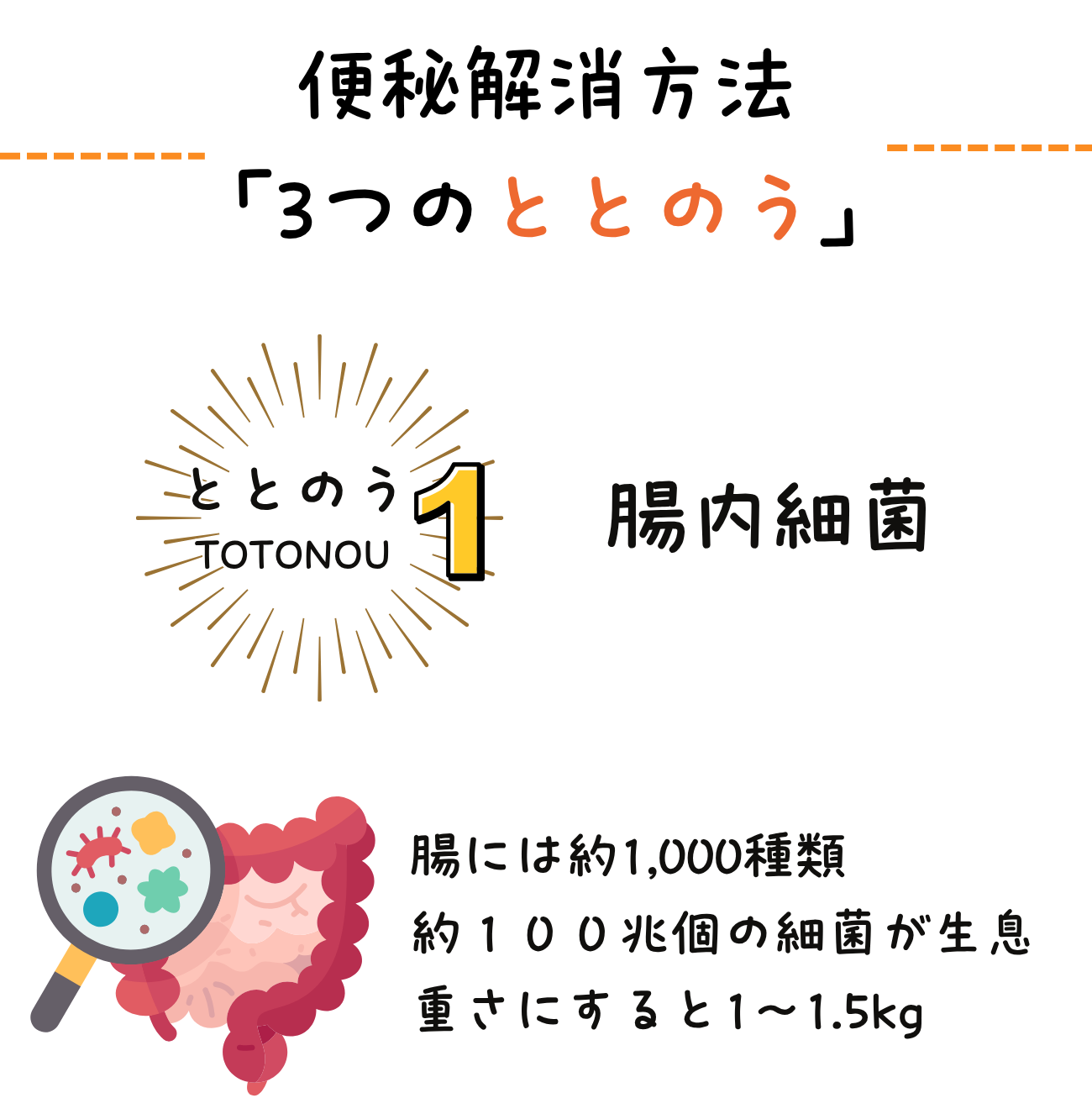 認知症のBPSDと便秘・自律神経の関係、および腸内細菌の重要性を示した図解
