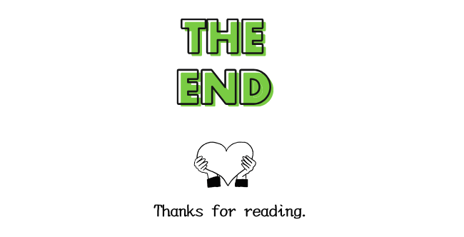記事の最後The endを示した図
